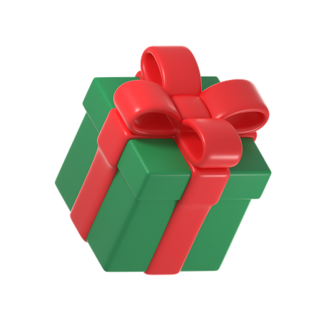 Caja de regalo de Navidad  3D Icon