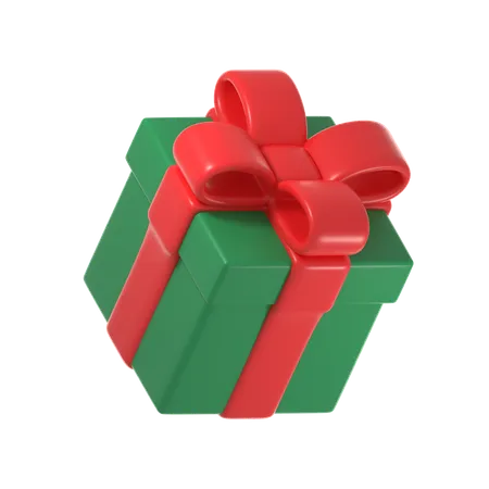 Caja de regalo de Navidad  3D Icon