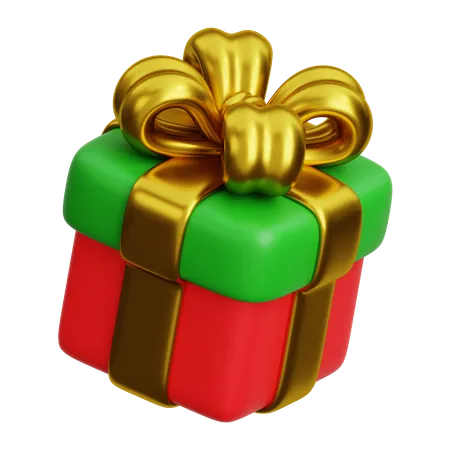 Caja de regalo de Navidad  3D Icon