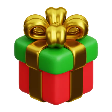 Caja de regalo de Navidad 3  3D Icon