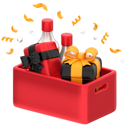 Caja de regalo de fiesta  3D Icon