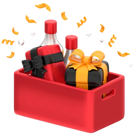 Caja de regalo de fiesta  3D Icon