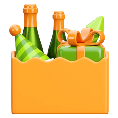 Caja de regalo de fiesta  3D Icon