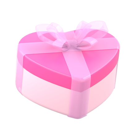 Caja de regalo de san valentín  3D Illustration