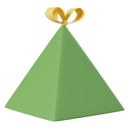 Caja de regalo triangular  3D Icon