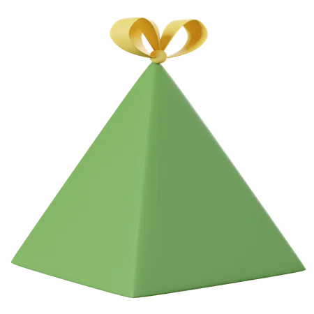 Caja de regalo triangular  3D Icon