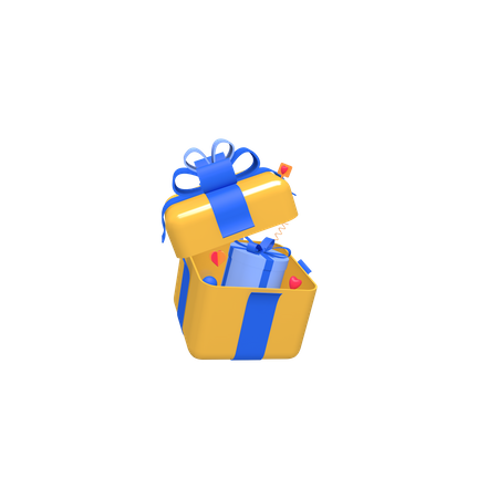 Caja del dia de san valentin  3D Icon