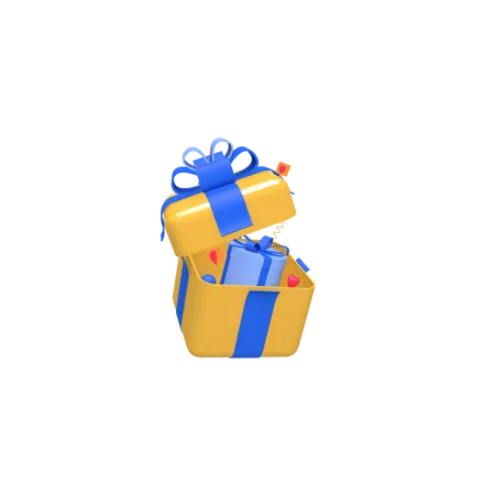 Caja del dia de san valentin  3D Icon