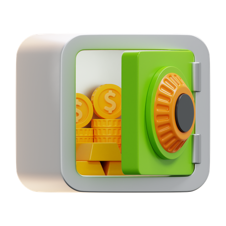 Caja fuerte de dinero  3D Icon