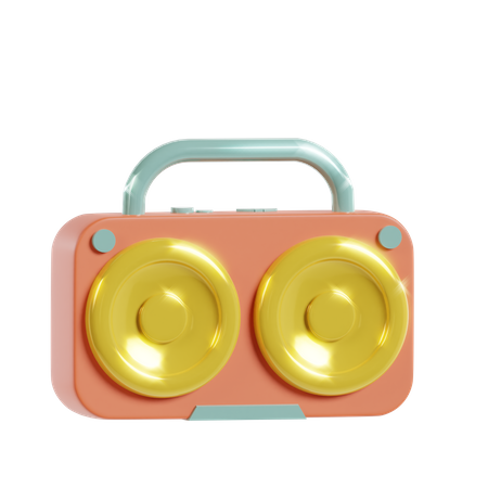Caja de sonido  3D Icon