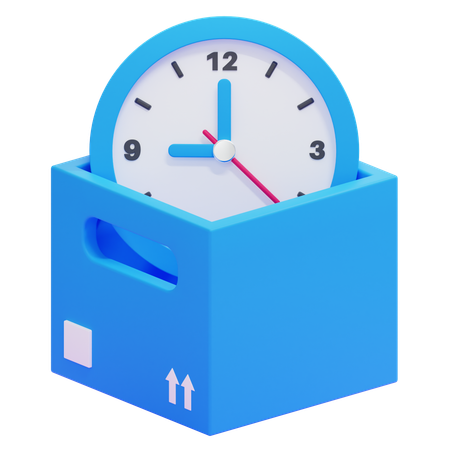 Caja de tiempo  3D Icon