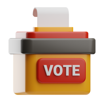 Caja de votación  3D Icon