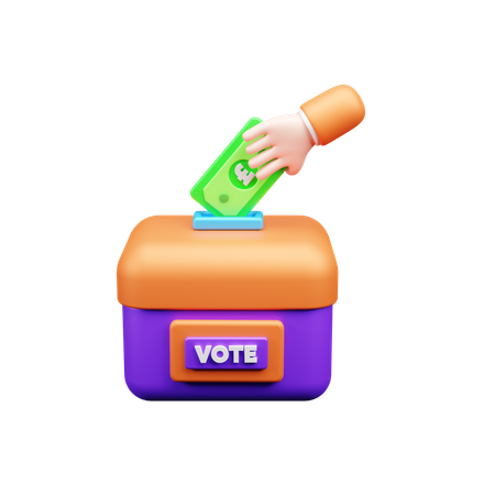 Caja de votación  3D Icon