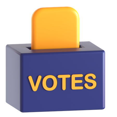 Caja de votos  3D Icon