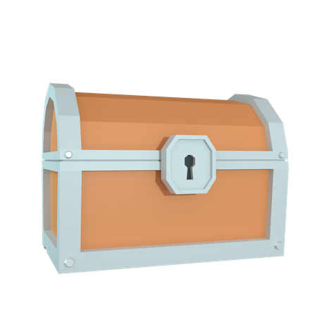 Caja del tesoro  3D Icon