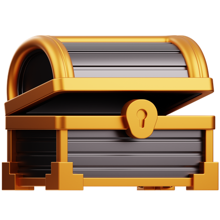 Caja del tesoro  3D Icon