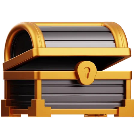 Caja del tesoro  3D Icon