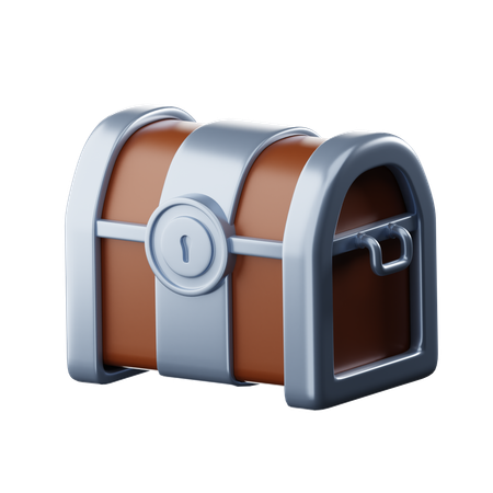 Caja del tesoro  3D Icon