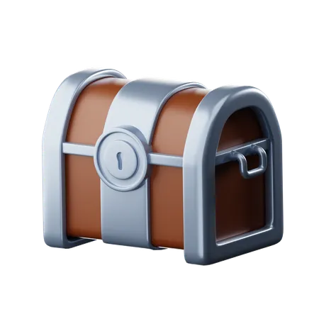 Caja del tesoro  3D Icon