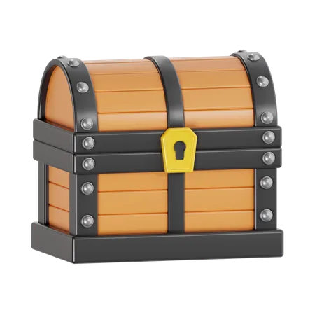 Caja del tesoro  3D Icon