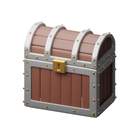 Caja del tesoro  3D Icon