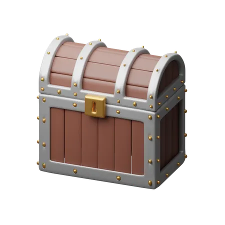 Caja del tesoro  3D Icon