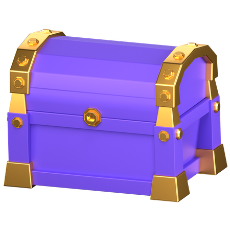 Caja del tesoro  3D Icon