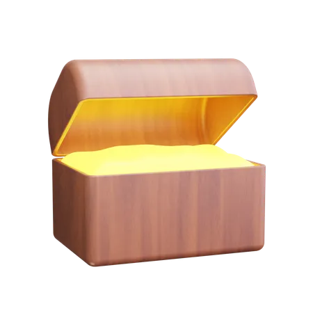 Caja del tesoro  3D Icon