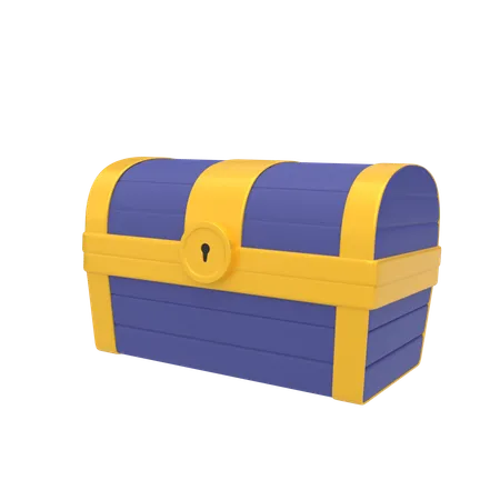 Caja del tesoro  3D Icon