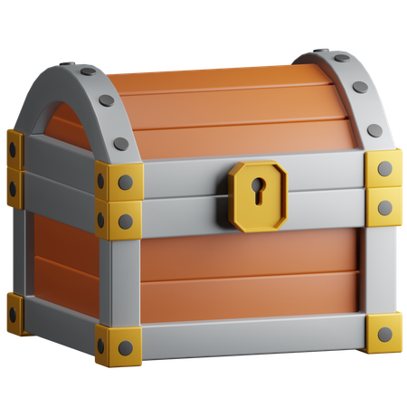 Caja del tesoro  3D Icon