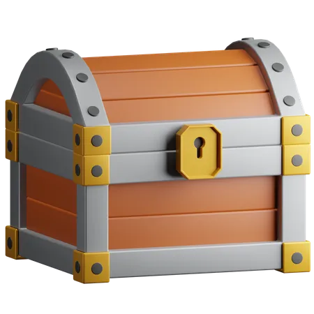 Caja del tesoro  3D Icon