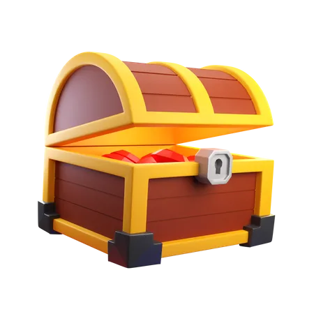 Caja del tesoro  3D Icon