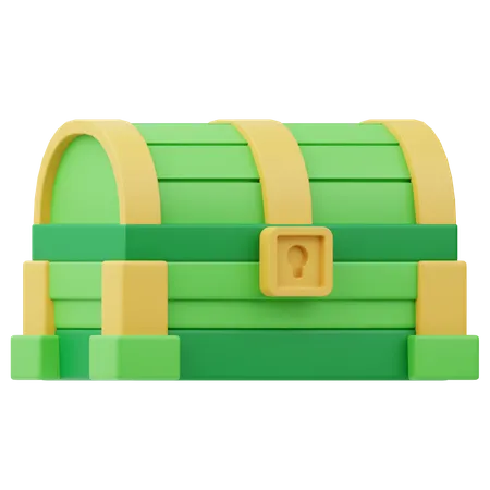 Caja del tesoro  3D Icon