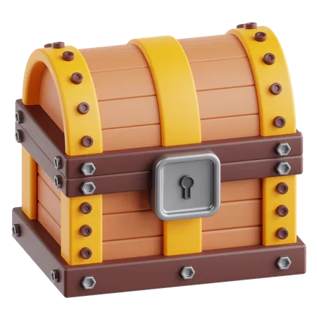 Caja del tesoro  3D Icon