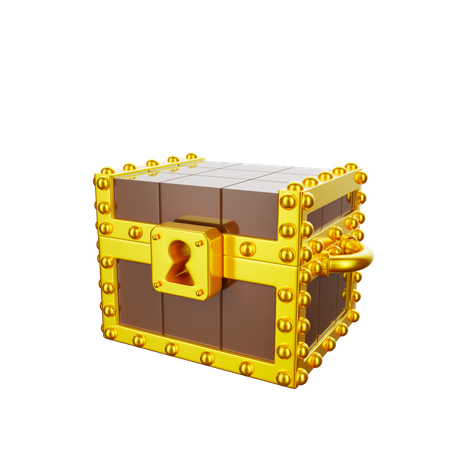 Caja del tesoro  3D Icon