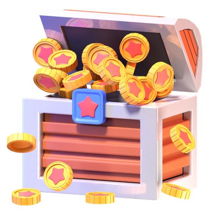 Caja del tesoro  3D Icon