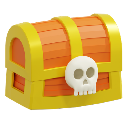 Caja del tesoro pirata  3D Icon