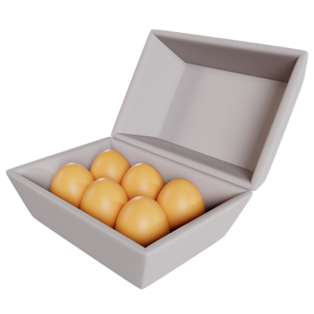 Caja de Delicias de Huevos de Oro  3D Icon