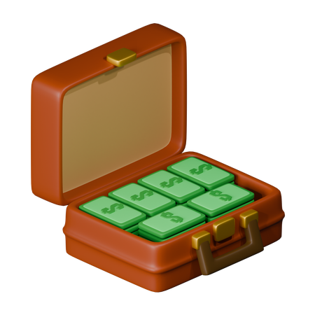 Caso de dinero  3D Icon