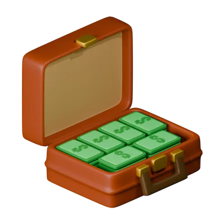 Caso de dinero  3D Icon