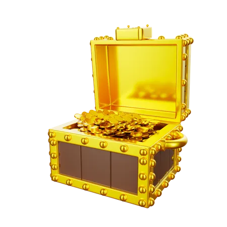 Caja de oro  3D Icon