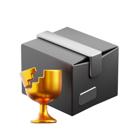 Caja frágil  3D Icon