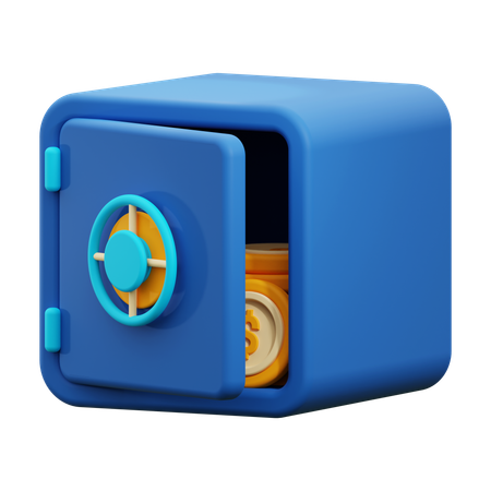 Caja fuerte  3D Icon