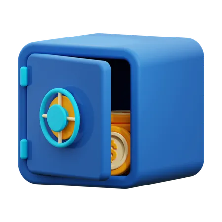 Caja fuerte  3D Icon