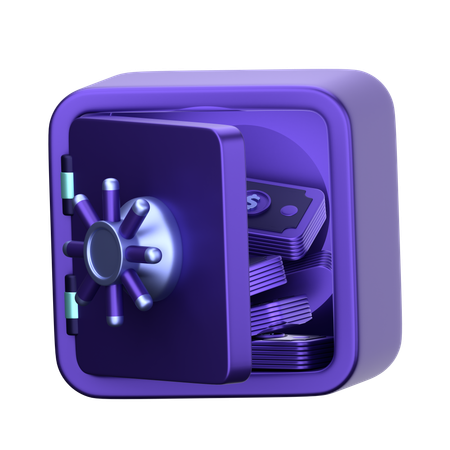 Caja fuerte  3D Icon