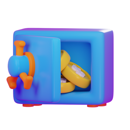 Caja fuerte  3D Icon