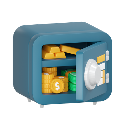 Caja fuerte  3D Icon