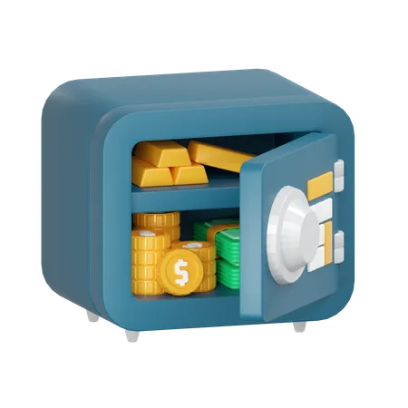 Caja fuerte  3D Icon