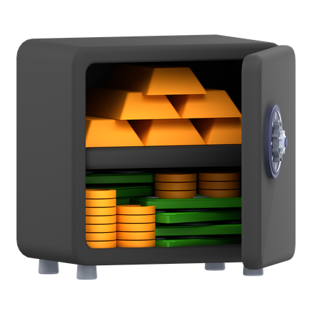 Caja fuerte  3D Icon