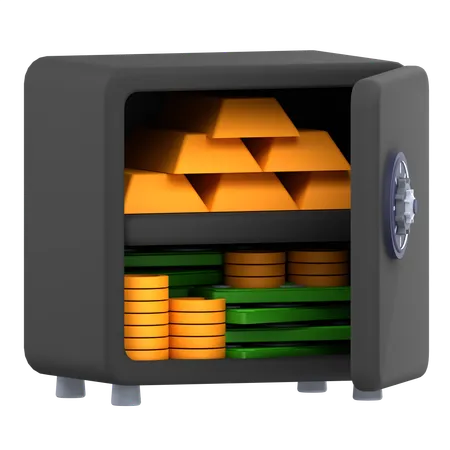 Caja fuerte  3D Icon